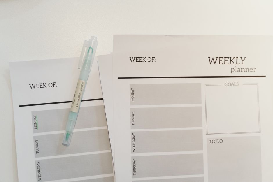 how to create a weekly schedule that actually works
